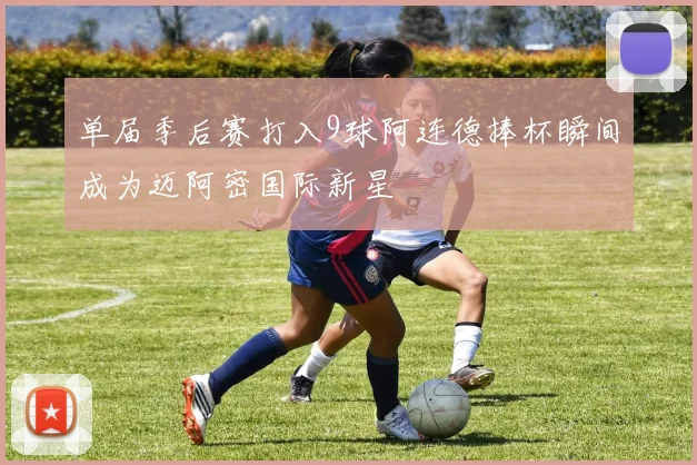 单届季后赛打入9球阿连德捧杯瞬间成为迈阿密国际新星